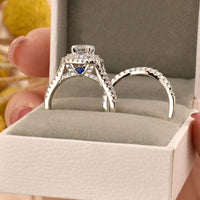 Load image into Gallery viewer, 925 Sterling Silver Engagement Ring
