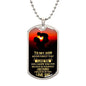 Personalized Dog Tag Necklace for Son | Meaningful Gift Idea
