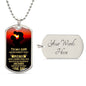 Personalized Dog Tag Necklace for Son | Meaningful Gift Idea