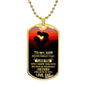 Personalized Dog Tag Necklace for Son | Meaningful Gift Idea