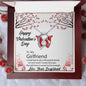 To My Girlfriend - Forever Love Heart Necklace - PrittiJewelry