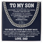 Hip Hop Cuban Link Chain  Gift For Son