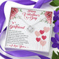 To My Girlfriend - Elegant Love Knot Necklace for Valentine's Day