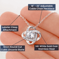 To My Beautiful Wife - Love Knot Necklace for Valentine’s Day