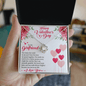 To My Girlfriend - Elegant Love Knot Necklace for Valentine's Day