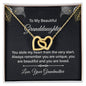 To My Beautiful Granddaughter | Interlocking Hearts Necklace