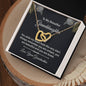 To My Beautiful Granddaughter | Interlocking Hearts Necklace