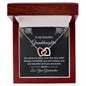 To My Beautiful Granddaughter | Interlocking Hearts Necklace