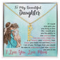 Vertical Name Necklace for Daughter - Pure Love & Elegance - PrittiJewelry