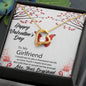 To My Girlfriend - Forever Love Heart Necklace - PrittiJewelry