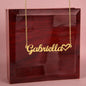 18k Gold Custom Heart Name Necklace w/Luxury Box - PrittiJewelry
