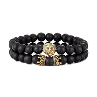 Load image into Gallery viewer, Lava Rock Lion Bracelet - Courageous Spirit
