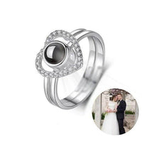 Load image into Gallery viewer, Customize Heart Photo Projection Ring
