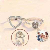 Load image into Gallery viewer, Customize Heart Photo Projection Ring
