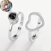 Load image into Gallery viewer, Customize Heart Photo Projection Ring
