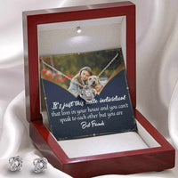 Load image into Gallery viewer, Love Knot Earring &amp; Necklace Set
