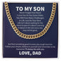 Cuban Link Chain Necklace For Son