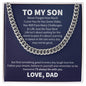 Cuban Link Chain Necklace For Son