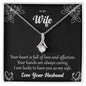 To My Wife - Alluring Beauty Necklace: A Gift That Will Make Her Smile - PrittiJewelry