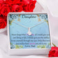 To My Daughter - Alluring Beauty Necklace (Yellow & White Gold Variants) with MC - A Timeless Gift of Love - PrittiJewelry