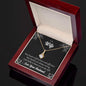 To My Wife - Alluring Beauty Necklace: A Gift That Will Make Her Smile - PrittiJewelry